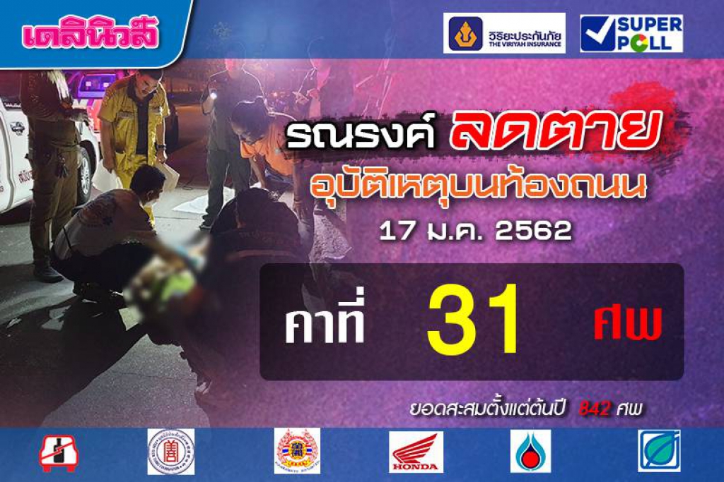 ถ้ารักชีวิตอย่าคิดมักง่าย วันเดียวตายคาที่ 31 ศพ(คลิป)