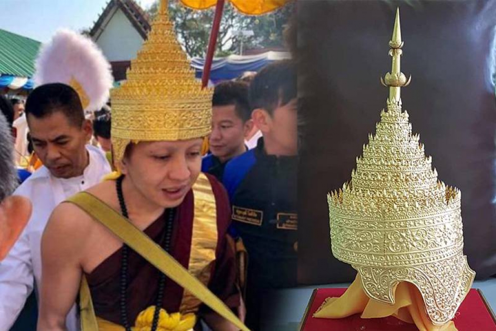 ครูบาอริยชาติสวมมุงกฏคือประเพณีเมียนมา'เถราภิเษก'