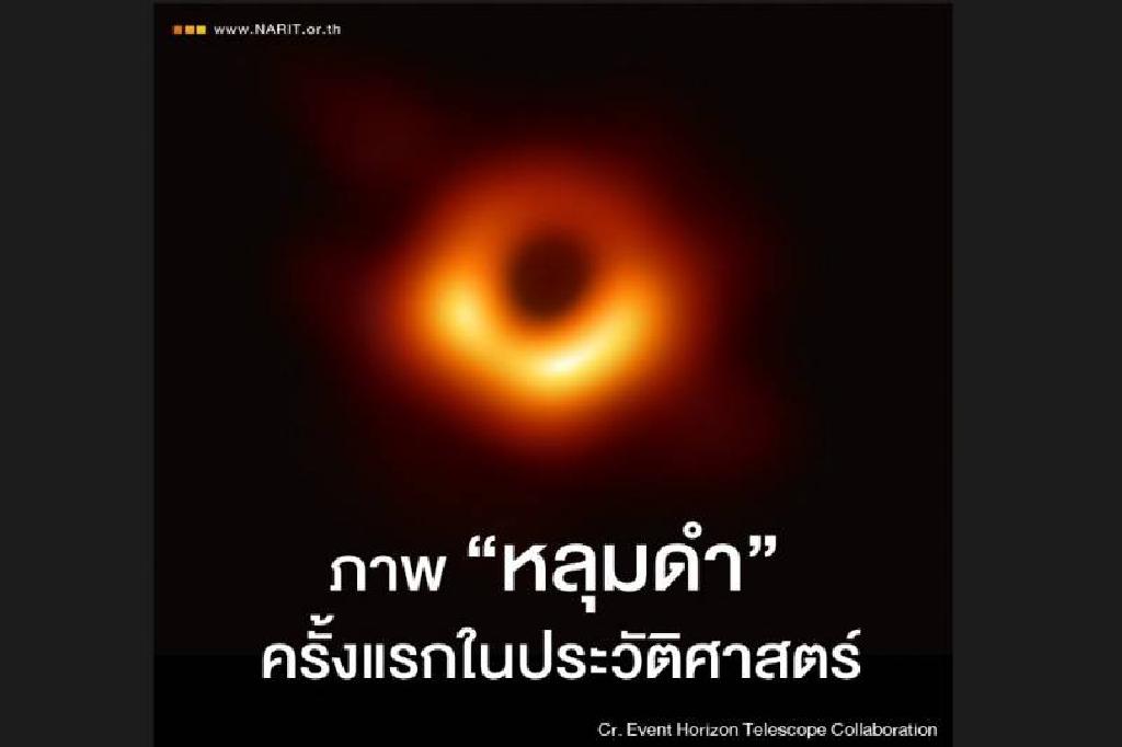 นักดาราศาสตร์เผยภาพหลุมดำ ครั้งแรกในประวัติศาสตร์