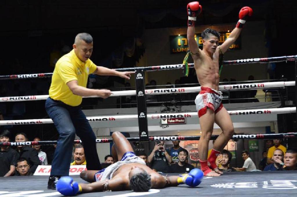 "ปิ่นเพชร"ฟันศอกชนะน็อก"นาวี"ที่ลุมพินี 