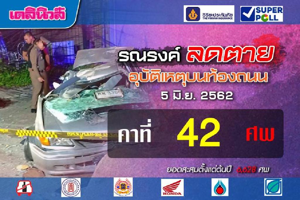 ร่างกายต้องพร้อมก่อนล้อหมุน วันเดียว'ตายคาที่'42ศพ