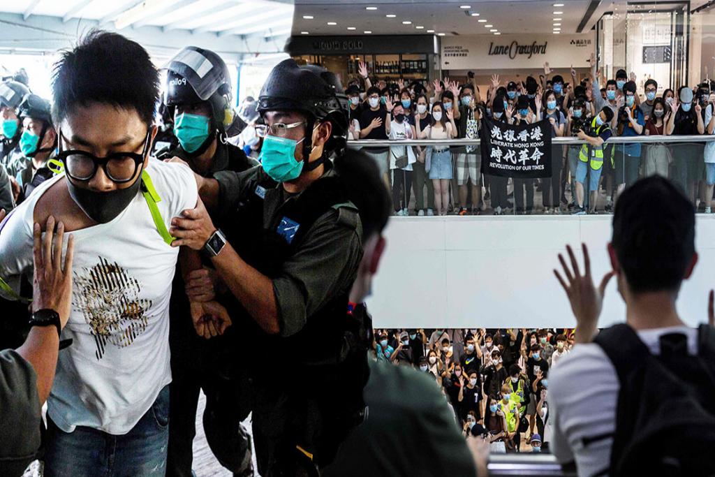 โควิดเริ่มซา ฮ่องกงพรึบ! แฟลชม็อบวันแม่ ตำรวจไล่กวดผู้ชุมนุม