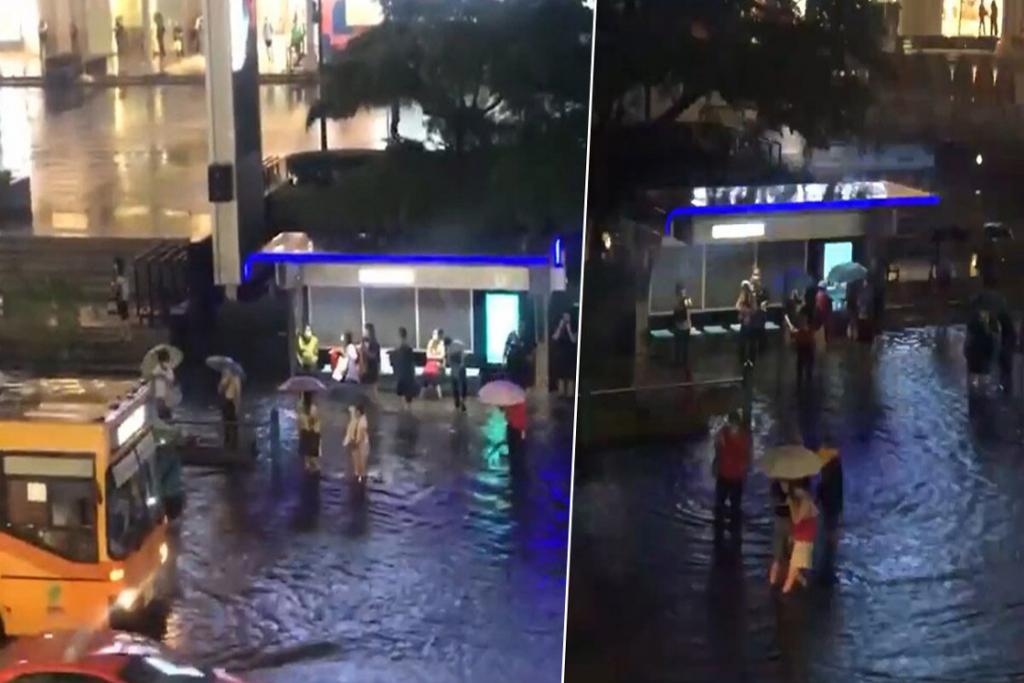 กรุงเทพอ่วม! ฝนถล่มหนักน้ำท่วมสูง มีทั้งต้นไม้ล้ม-ไฟฟ้าดับ คนยืนแช่น้ำรอรถเมล์