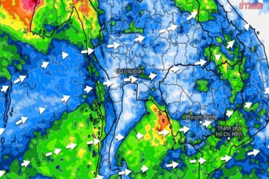 กรมอุตุฯ พยากรณ์ฝนสะสม 10 วันล่วงหน้า เตรียมรับมือมรสุม ฝนตกหนัก