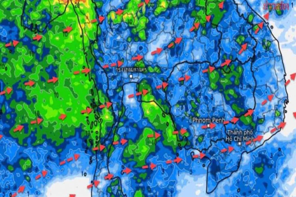 กรมอุตุฯ เตือน 10 วันข้างหน้า มรสุมกระหน่ำ ฝนถล่มเพิ่ม ตกหนักบางแห่ง