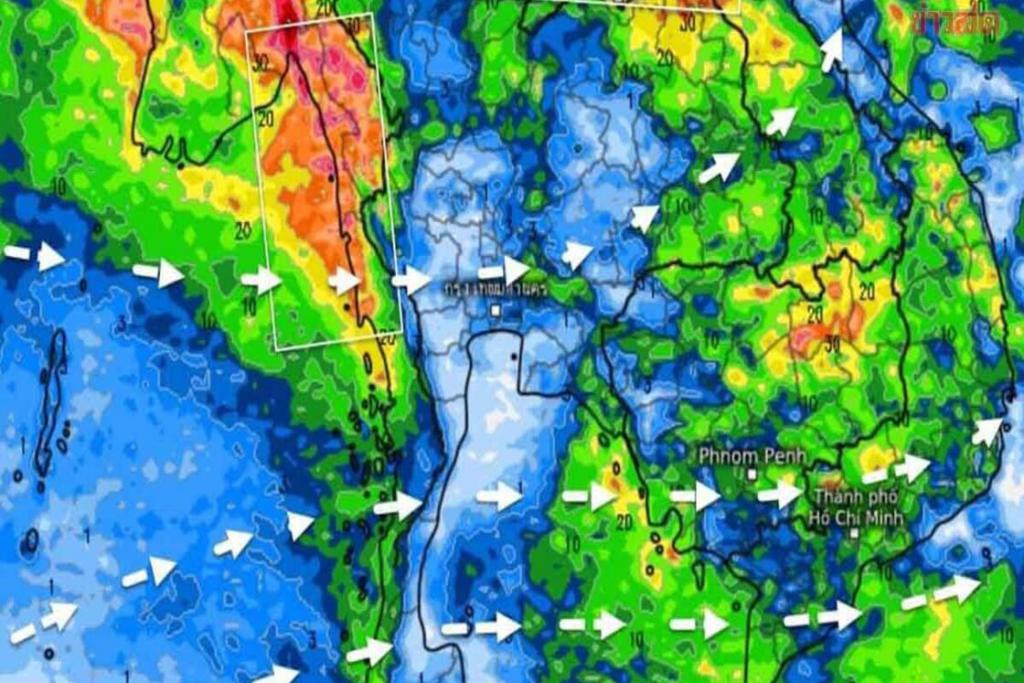 กรมอุตุฯ พยากรณ์ฝน 10วันล่วงหน้า ภาคไหน จังหวัดใด เจอฝนถล่มหนัก