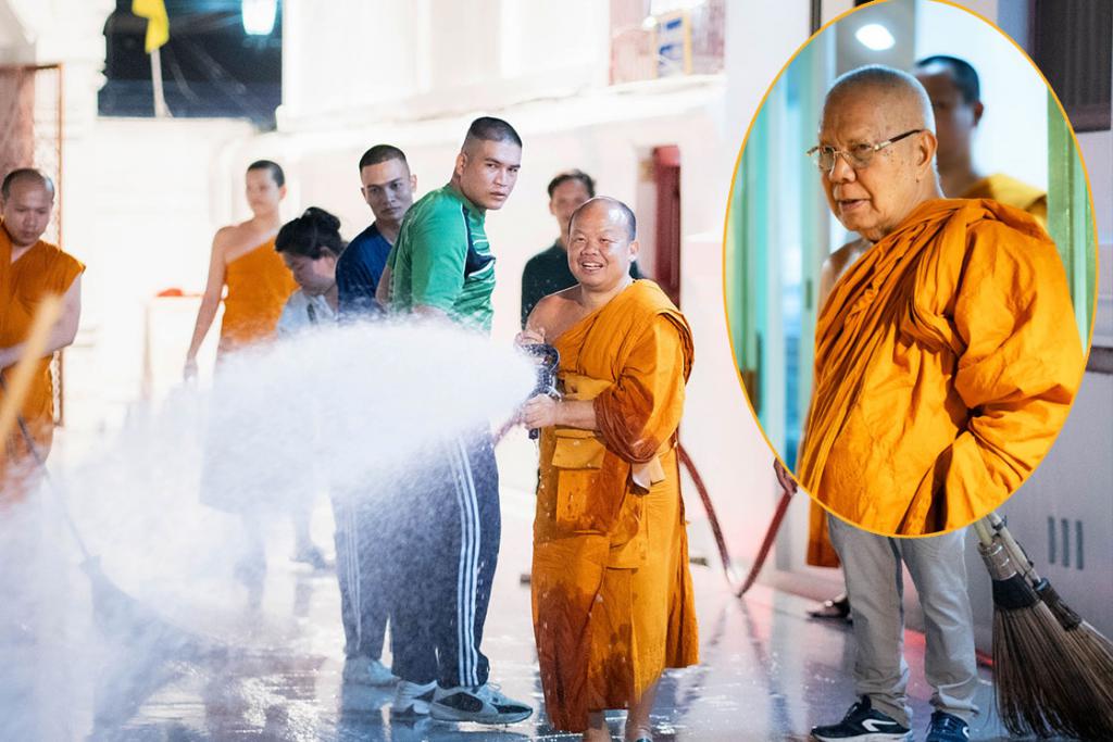 คณะสงฆ์วัดอรุณรวมพลังสามัคคี จิตอาสาทำความดี ต้นปีใหม่