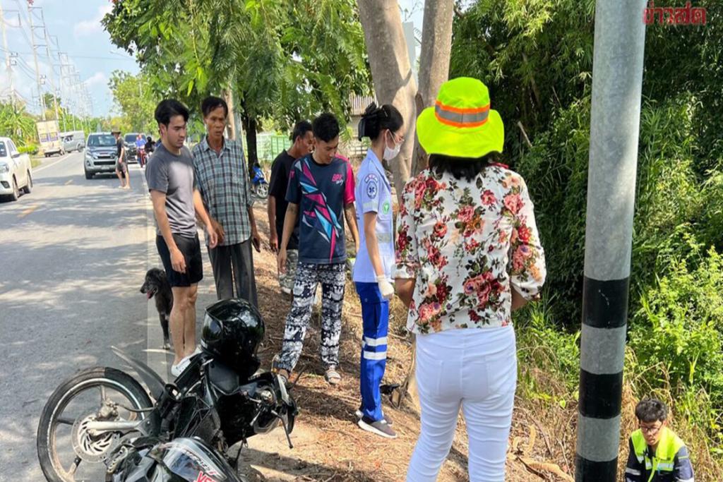 วูบชนดับคาถนน หนุ่มสนามบินออกกะดึกทำตามสัญญาพาลูกเที่ยว สุดท้ายเศร้าไม่ถึงบ้าน