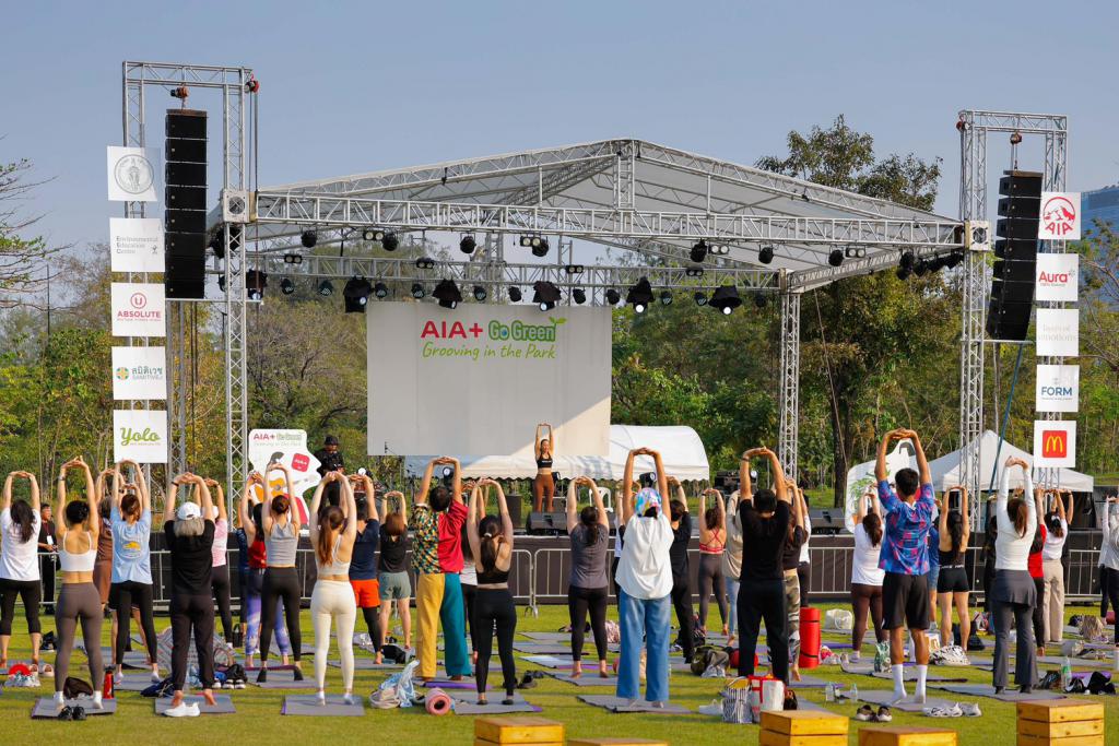 เอไอเอ ยกระดับพื้นที่สีเขียวใจกลางกรุงเทพฯ เชื่อมโยงสุขภาพ ความยั่งยืน และความสุข กับงาน AIA+ Go Green Festival &ndash; Grooving in the Park