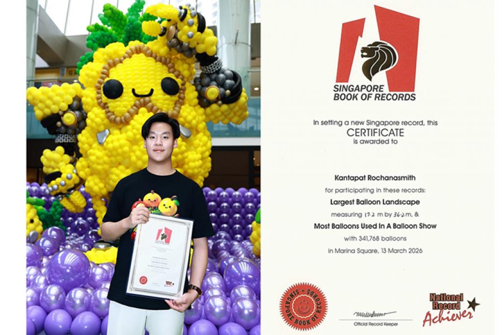&ldquo;เติร์ด กันตพัฒน์&rdquo; ศิลปินลูกโป่งไทยหนึ่งเดียวบนเวทีโลก เนรมิตอาณาจักรลูกโป่งยักษ์สูง 12 เมตร ทำลายสถิติใหม่ ณ สิงคโปร์