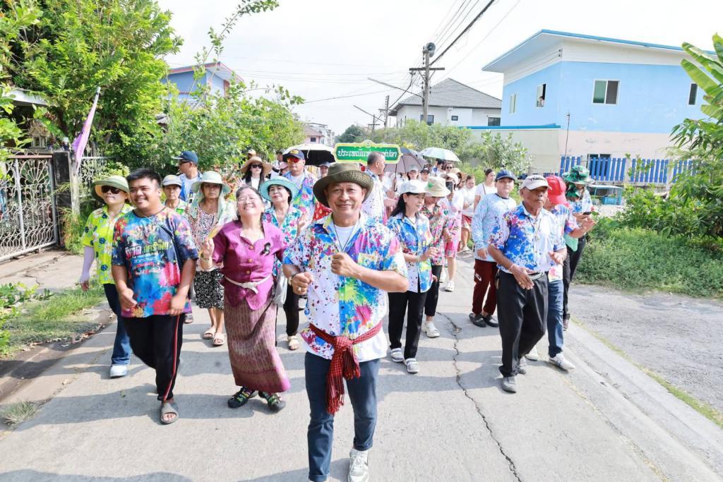 นายกแสน กิตติเดช ลานทอง นายก ทต.ลำลูกกา นำคณะจัดพิธีแห่นก แห่ปลา สืบสานความเชื่อสิริมงคล ประกาศลั่นเตรียมความพร้อมดูแลประชาชนช่วงเทศกาลสงกราต์ 7 วันอันตราย