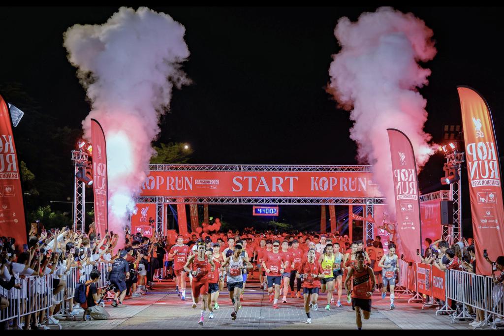 &ldquo;KOP RUN Bangkok 2026&rdquo; ปลุกพลัง The Kop แน่นสนามราชมังฯ! สมการรอคอย 7 ปี &ldquo;ฮูเปีย&ndash;ดาวี&rdquo; นำสาวกหงส์รวมพลังวิ่ง 5K ด้าน